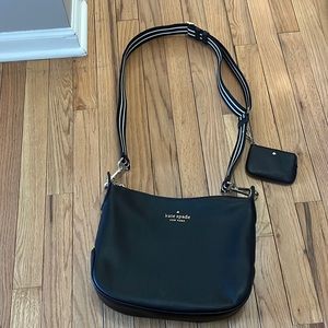 NWOT black kate spade sporty cross body